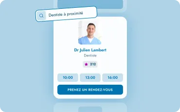 Portail patient Doctena, qui aide les cabinets à être trouvés en ligne et réservés par de nouveaux patients
